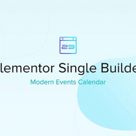 Modern Events Calendar - Elementor Single Builder