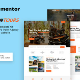 Adventours – Adventure Travel Agency & Tourism Elementor Template Kit