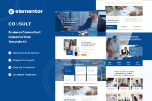 Consult - Business Consulting & Strategy Elementor Template Kit