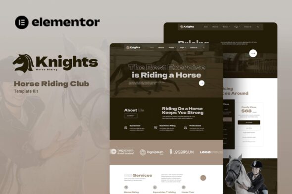 Knights - Horse Riding Club Elementor Template Kit