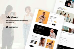 MyShoot - Photographer Portfolio Elementor Template Kit