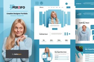 Perzifo - Creative Designer Portfolio Elementor Template Kit