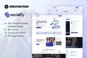 Socialify - Social Media Marketing Agency Elementor Pro Template Kit